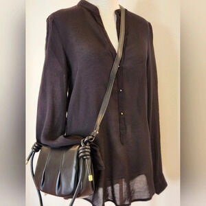 || ZARA || henley style blouse